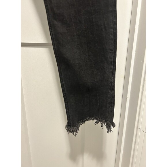 Zara Women’s Premium Denim Collection Black Jeans Size 10 Stretchy Distressed - Picture 8 of 8